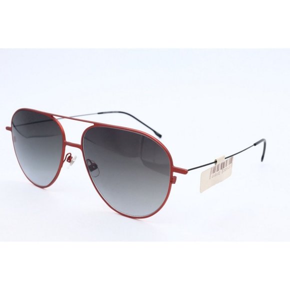 New Prodesign Denmark 8128 c.4021 Aviator Red Sunglasses Gray Lenses 56mm - Picture 1 of 6